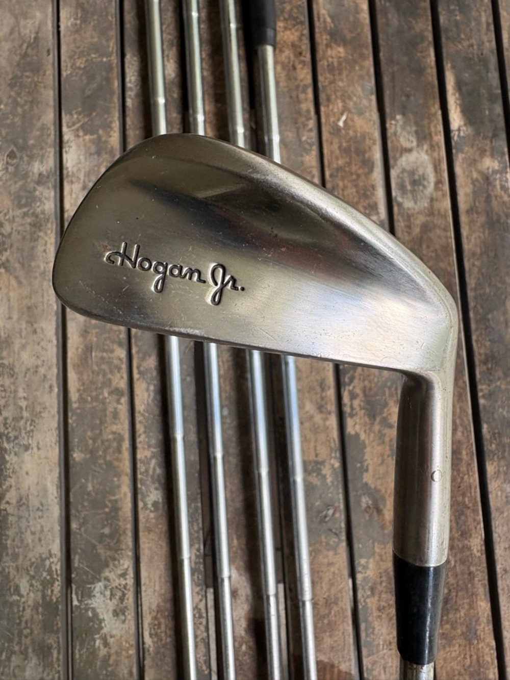 Vintage Ben Hogan Jr. Stainless Steel Golf Iron Set and Putter
